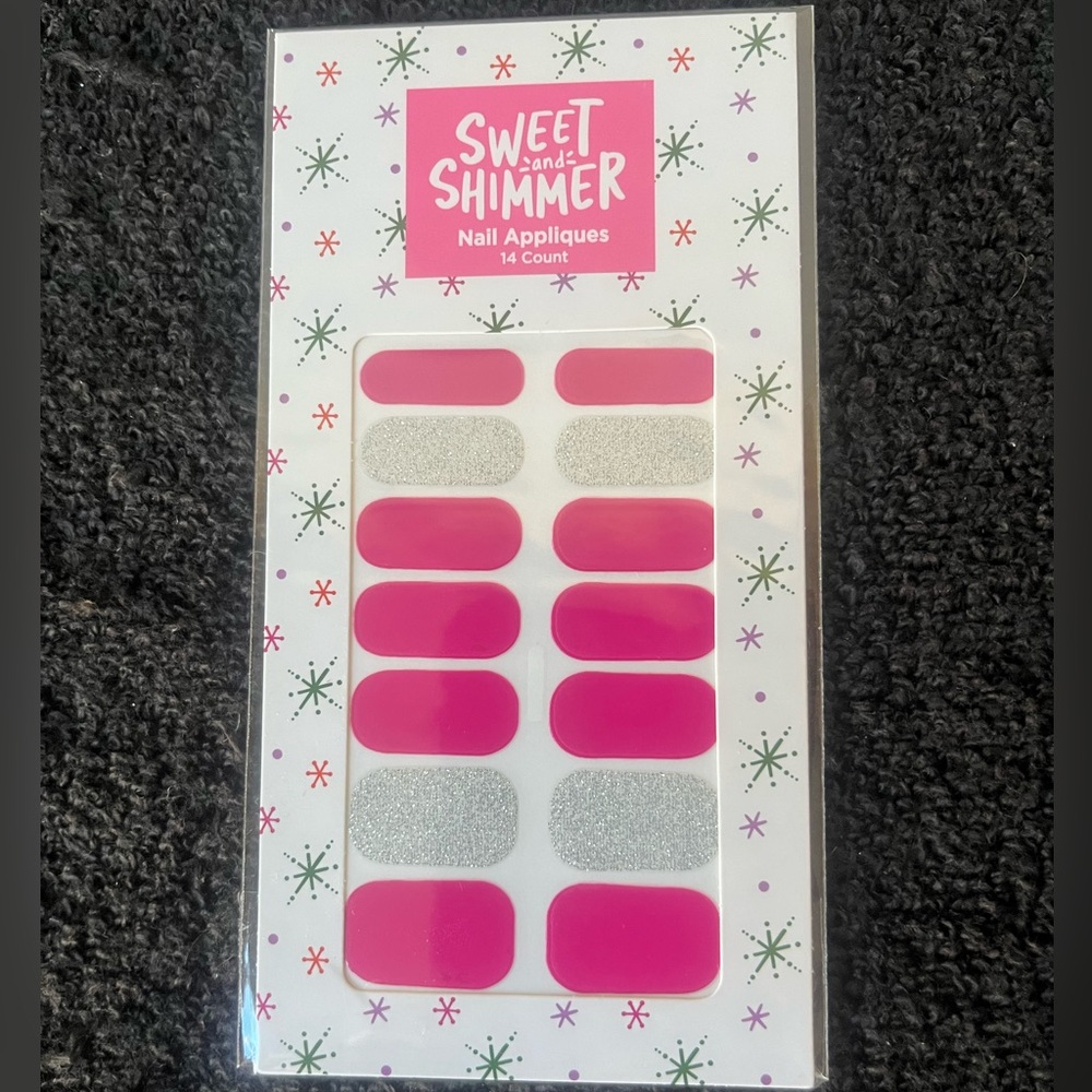 Sweet and Shimmer 14 Count Nail Appliqués (set of 10)